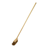 10" Newman and Cole Natural Soft Coco Broom Head with Hole and Wooden Handle